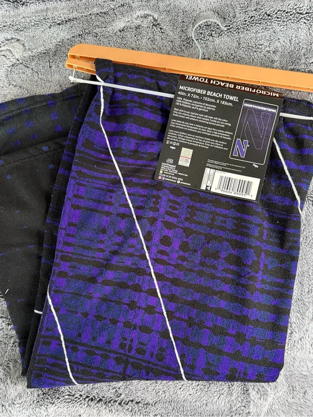 Northwestern University Large Beach Towel 40x72 inches Microfiber